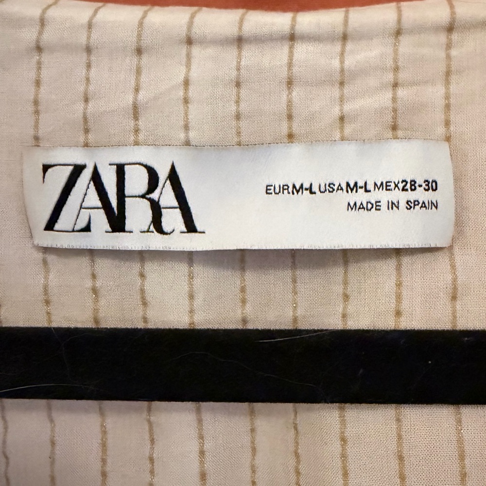 Zara trench coat 100% cotton terracotta colour - Picture 7 of 9